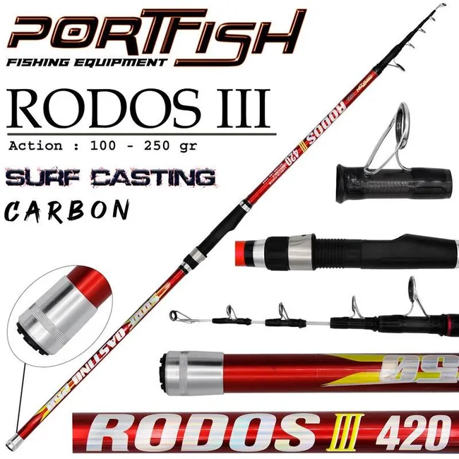 Portfish Rodos 3 Surf 420 cm Olta Kamışı 100-250 gr