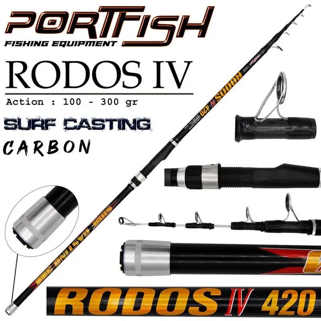 Portfish Rodos 4 Surf 420 cm Olta Kamışı 100-300 gr