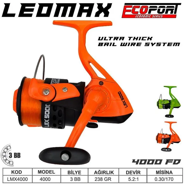 Ecoport Leomax 4000 Olta Makinası 3 bb turuncu