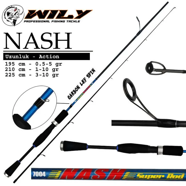 Wily Nash Lrf Kamışı 1,95 Mt 0,5-5 Gr