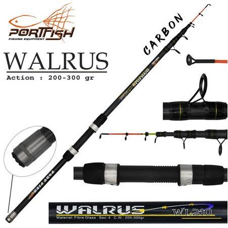 Portfish Walrus Teleskopik Tekne Kamışı 185 cm 200-300 gr