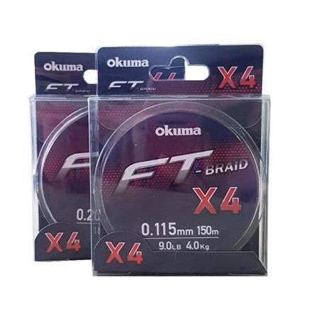 Okuma Ft-*4 Braided Line 150 mt 0,130mm Grey Örgü İp
