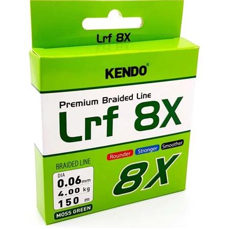 Kendo Lrf 8X Fighting 150 mt 0,06mm Örgü ip (Moss Green)