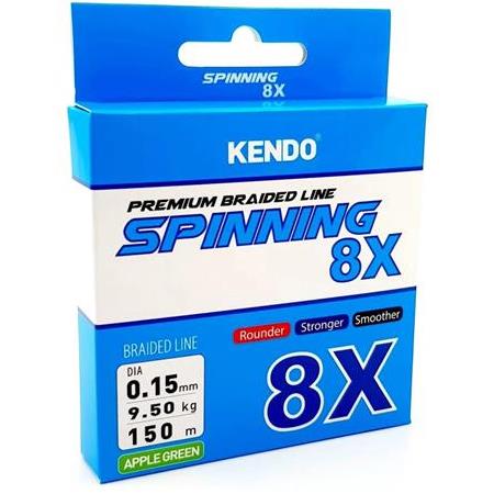 Kendo Spinning 8X Fighting 150 mt 0,17mm Örgü ip (Apple Green)
